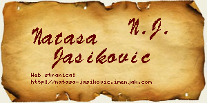Nataša Jasiković vizit kartica